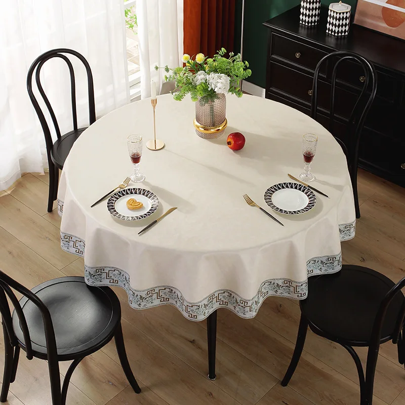 New Round Tablecloth Solid Color Table Cover For Table Cloth Dining Hight Quality Tea Home Obrus Tafelkleed mantel de mesa