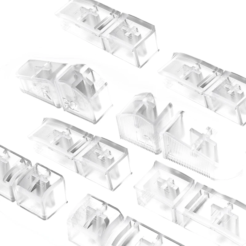 Accesorio para juegos: juego de teclas transparentes y reemplazo combinado para TRIMUI BRICK