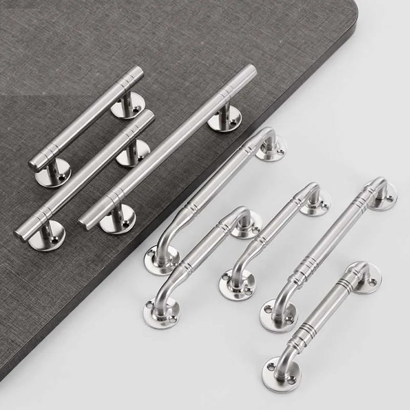 Stainless Steel Cabinet Door Handle Durable Wear-Resistant Anti-Oxidation Finish for Household Use Sturdy Construction