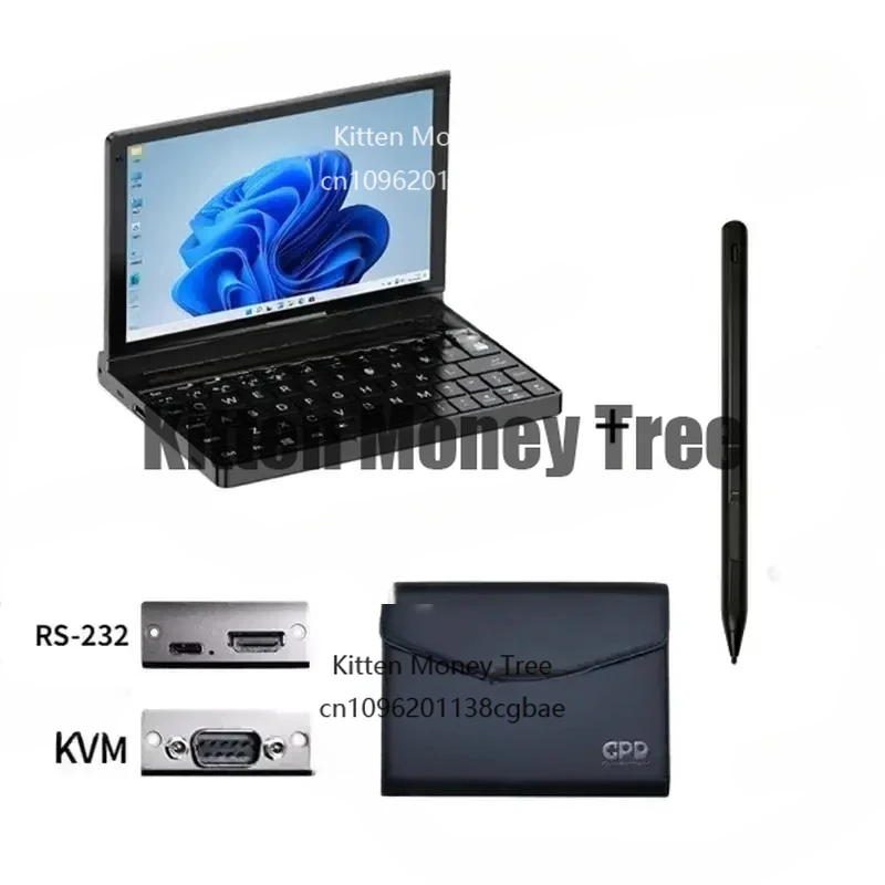 كمبيوتر محمول صغير GPD Pocket 3 Inte Core I7 16GB + 1TB Pentium 7505 16GB 512GB 8 بوصة Win10/11 وحدات كاملة المواصفات محمولة باليد