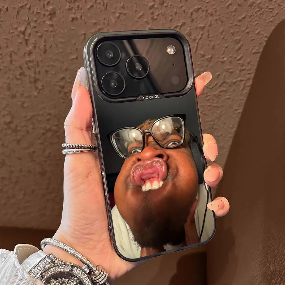 Custodia per telefono divertente Ugly Man Girl per iPhone 17,16,15,14,13,12,11,Pro,Max,Plus,E,Air,Mini Cover in Tpu nera