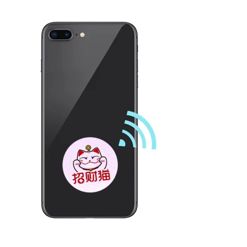 

1PCS IC ID Dual Chip Smart Phone Sticker 125Khz 13.56Mhz Rewritable Duplication Tag T5577 Key UID NFC Duplicator 1K S50 Card