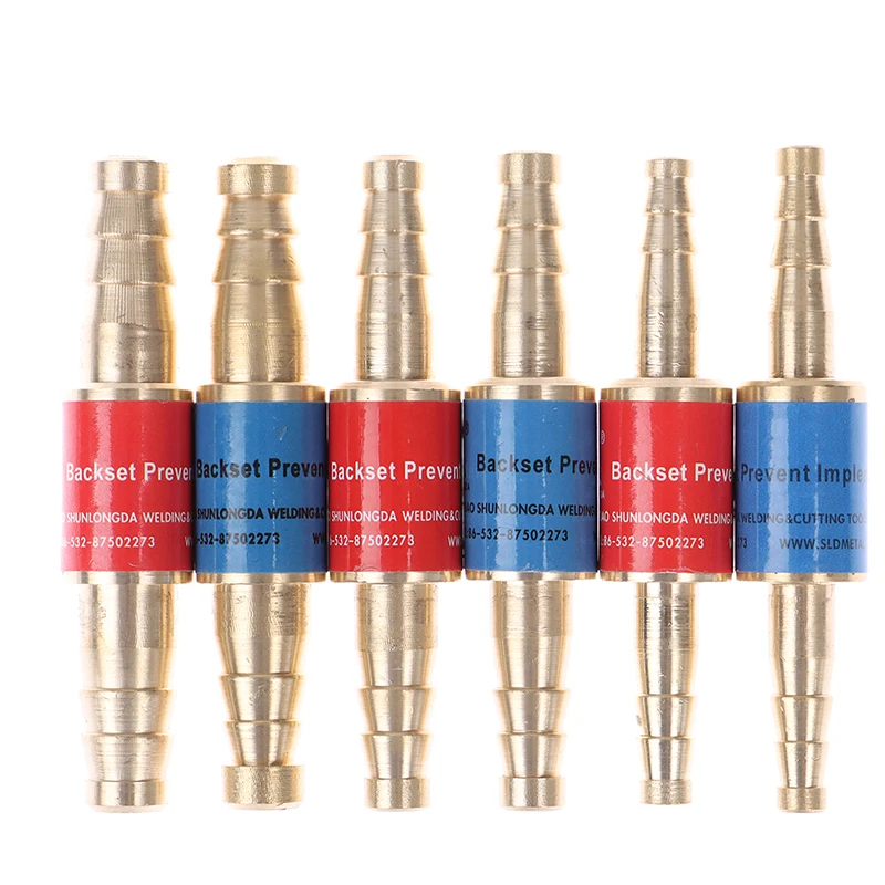 Household 6mm/8mm/10mm Pipe Flashback Arrestors Of Acetylene&Oxygen Fuel Check Safety Valve Pipe Flashback Arrestor