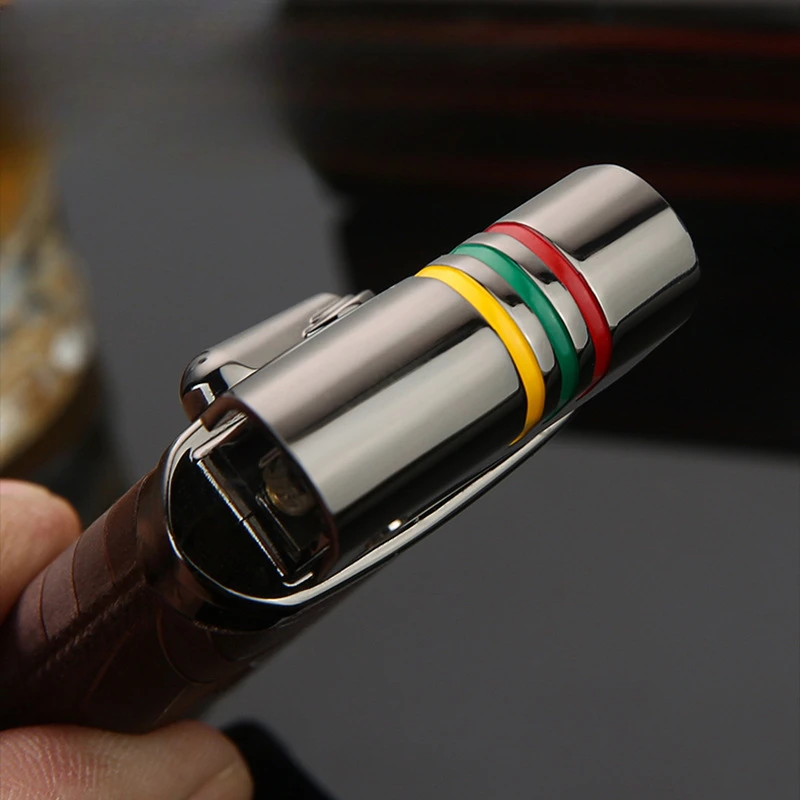 2025 جديد ريترو الروك كيرو سينتي طحن عجلة أخف دائم المعادن ولاعة السجائر الإبداعية العصرية الرجال التدخين مجموعة