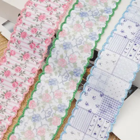 Moonstitch RIBBON  Printed Grosgrain Ribbon For DIY Bow Wedding Crafts Gift Packing 113281