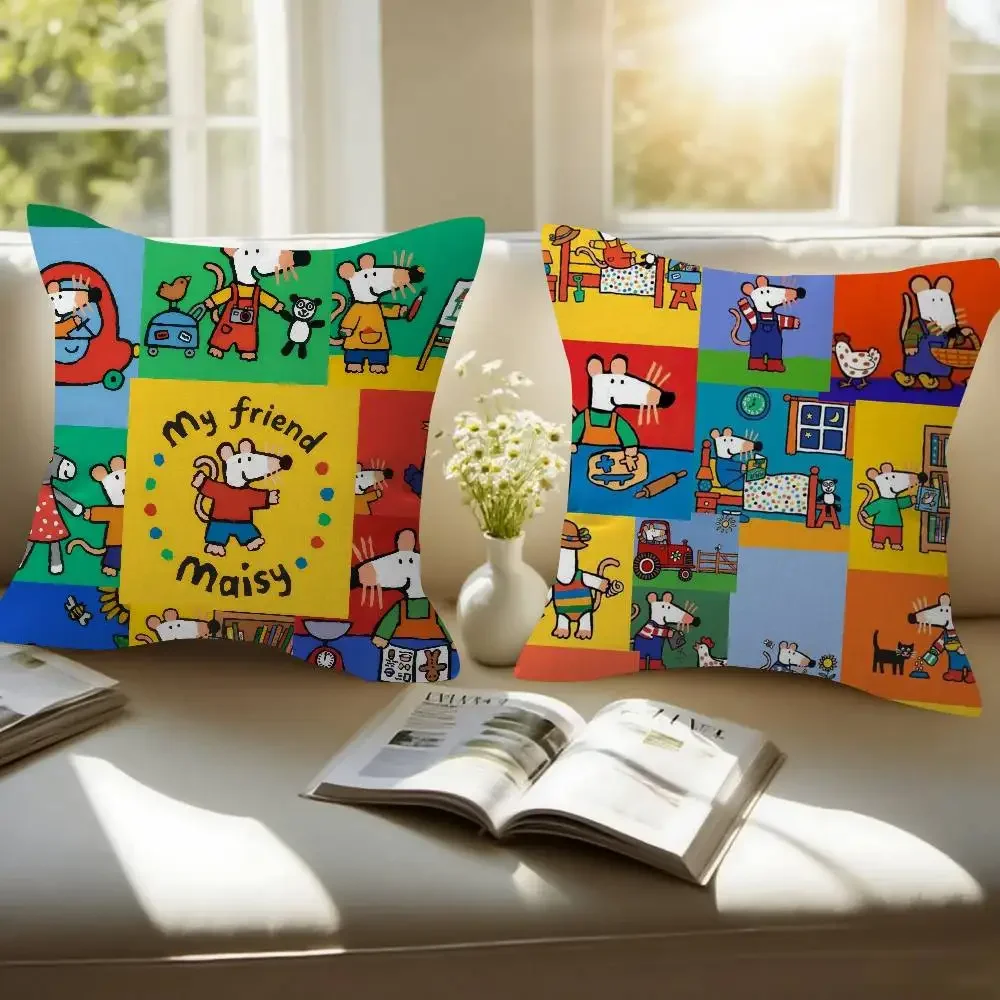 Character Maisy MouseS Cushion Cover  30x50 Polyester Sofa Cushions Decorative Throw Pillows Home Decoration Pillowcover