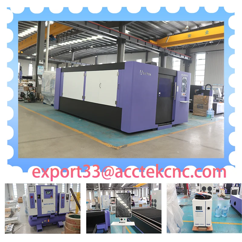 6kw 12kw Big Power Fiber Laser Cutter For Thick Metal Sheet Cutting Laser Equipment With MAX Raycus Laser Source
