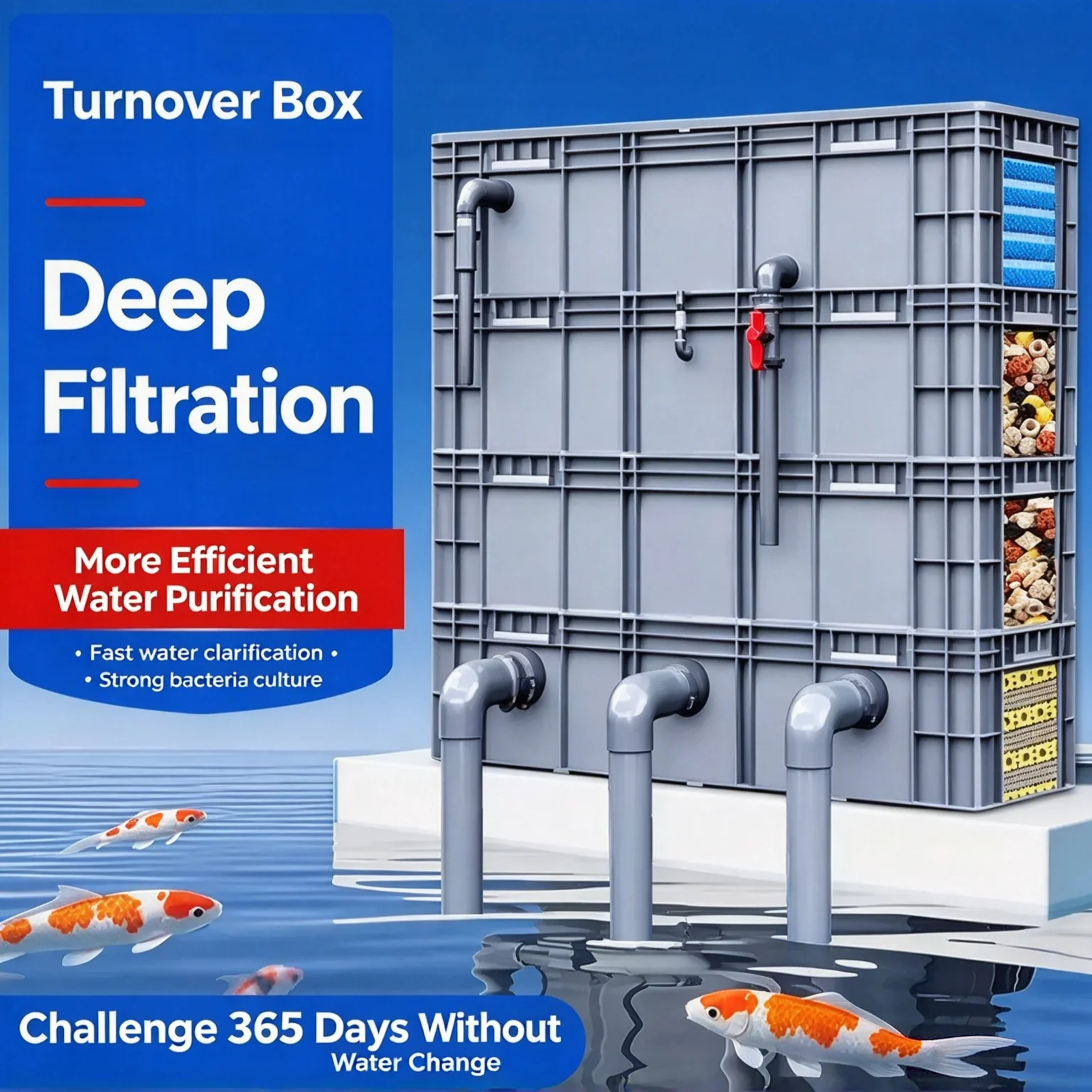 Multifunctional Turnover‑Box‑Style Drip Filter 3‑in‑1 Water Circulation Purification System for Aquarium Fish Pond External Filt