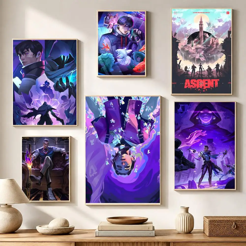 Tactical Game VALORANT Poster High-definition waterproof stickers, suitable for home décor, gifts, and holiday decorations