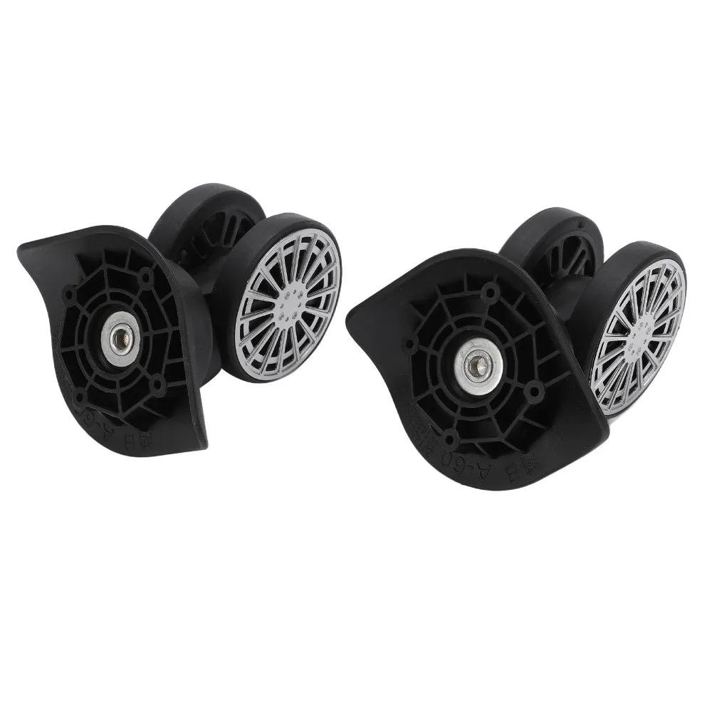 1 زوج ارتداء عجلات دوارة مقاومة الأمتعة عالية تحمل كتم عجلات دوارة عالمية عجلات استبدال العجلات