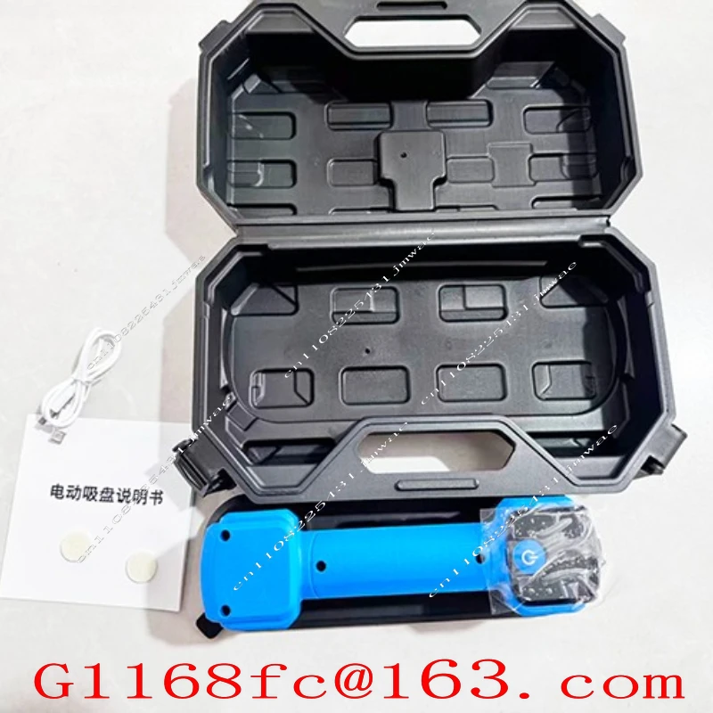 120KG Electric Vacuum Suction Cup for Narrow Space | Digital Display Auto Air Replenishment Tile Glass Lifter for Wall Niche