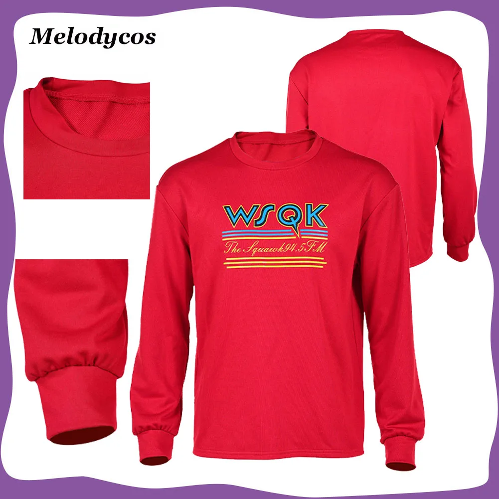 

Dustin Cosplay Henderson Costume Red Hooddie TV Stranger Disguise Sweater Tops Adult Men Halloween Dress Up Party Fantasia Suit