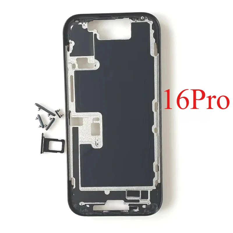iPhone 16 Pro Frame Replacement Black Aluminum