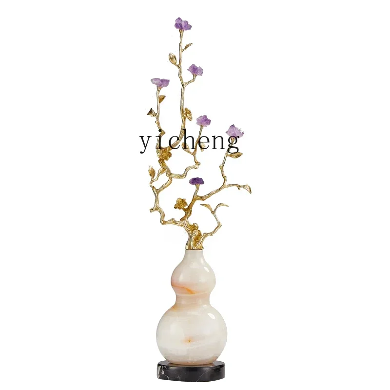DSA amethyst gourd ornament living room porch cabinet TV cabinet niche decoration high-end