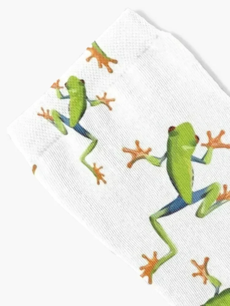 Greenery tree-frog Socks funny sock hip hop Run hiking Socks Girl Men's