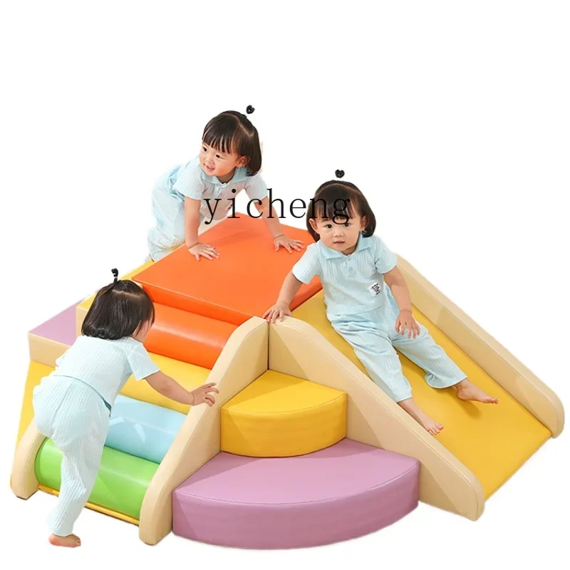 

XL Child Sense Training Household Soft Climbing Slide Combination Baby Early Education Indoor Toys