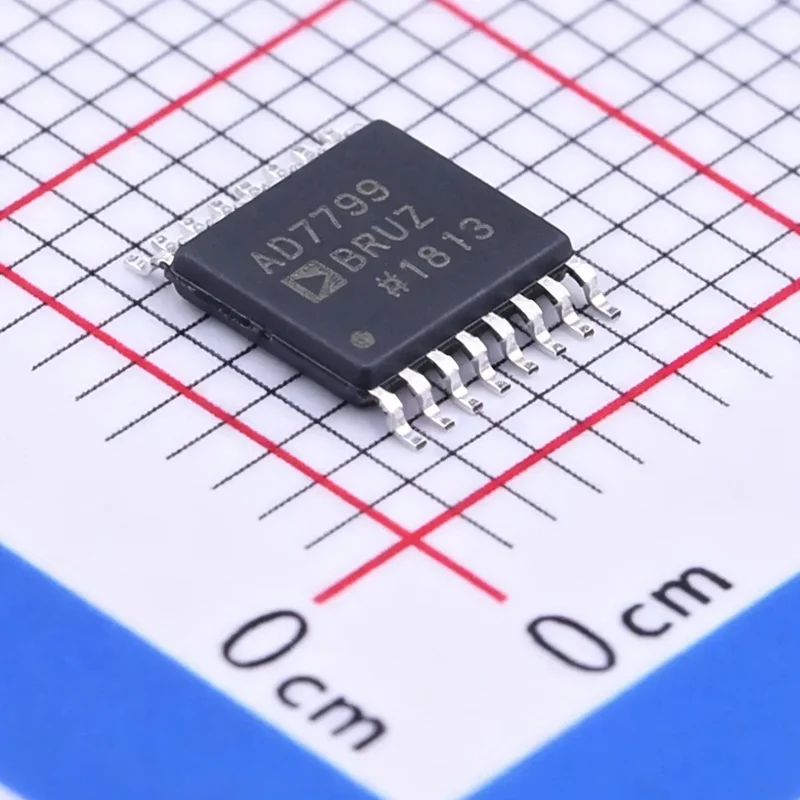 5PCS/LOT AD7799BRUZ-REEL marking AD7799BRUZ 24 Bit Analog to Digital Converter 3 Input 1 Sigma-Delta 16-TSSOP