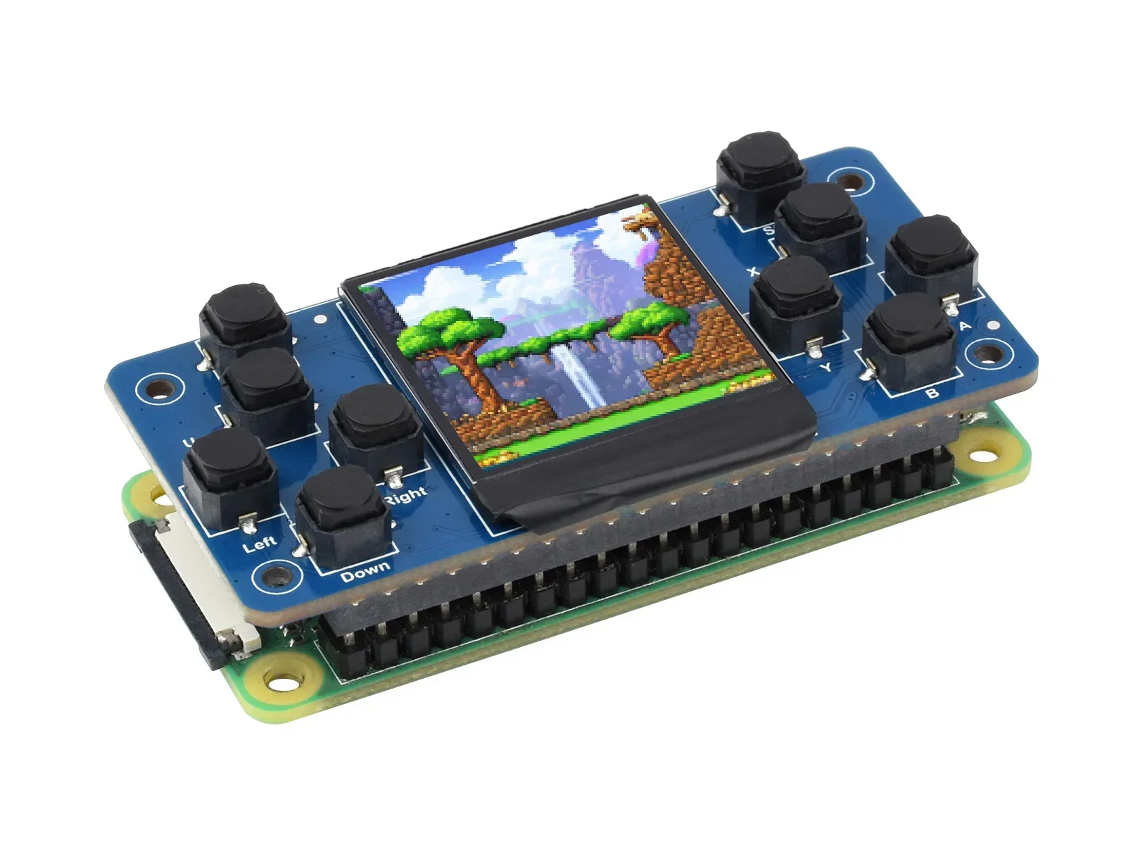 Waveshare gamepi13 console de jogos lcd de 1.3 polegadas para raspberry pi resolução 240x240 integrado st7789 driver chip spi