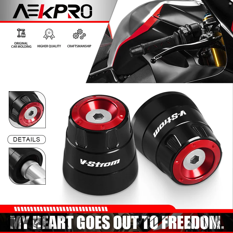 

For V-Strom V-STROM650 vstrom 1000 1050 Motorcycle Accessories 7/8"22MM Handlebar Grips Ends Universal Handle Bar Cap End Plugs