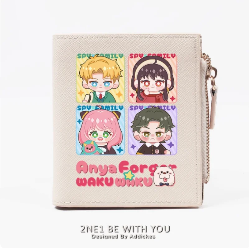 Anime Spy Family Anya Forger Fashion Wallet PU Purse Card Coin Zipper Money Bag Cosplay Gift B1945