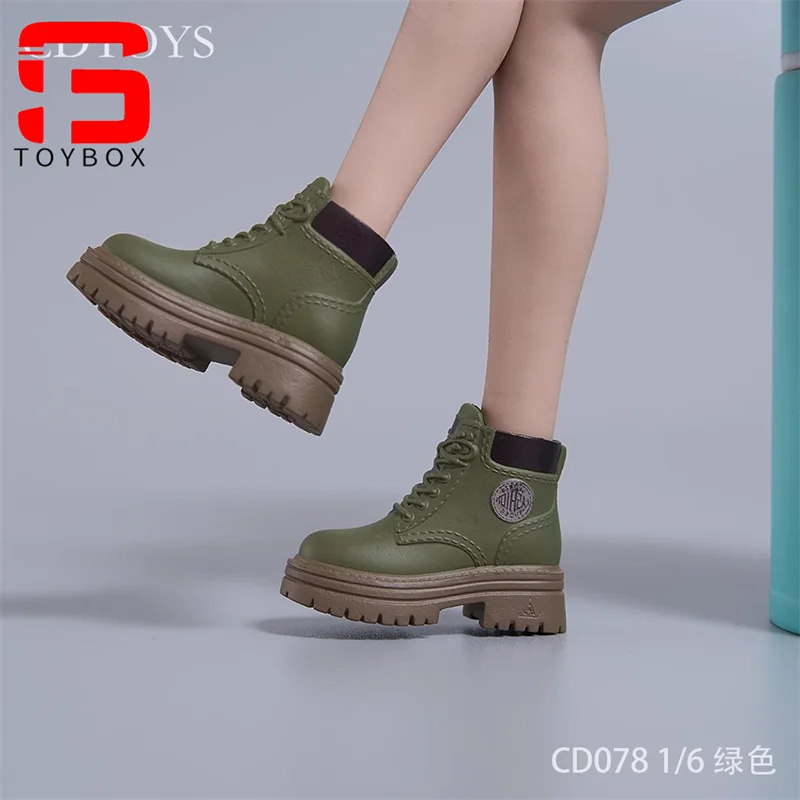 รองเท้าเดินป่าแบบแข็ง รุ่น cdtoys cd078 cd079 ขนาด 1/6 1/12 สำหรับฟิกเกอร์ทหารหญิงขนาด 12 นิ้ว และ 6 นิ้ว
