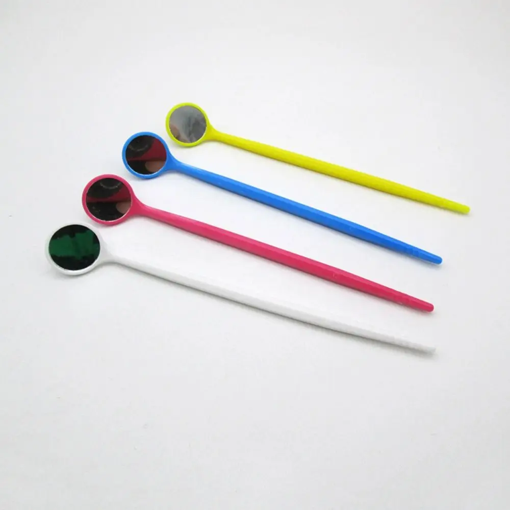 Multi -purpose Simple Disposable Mouth Mirror Non-slip Safety Plastic Dental Tooth Mirror Anti-fog Inspection Mirror Mouth
