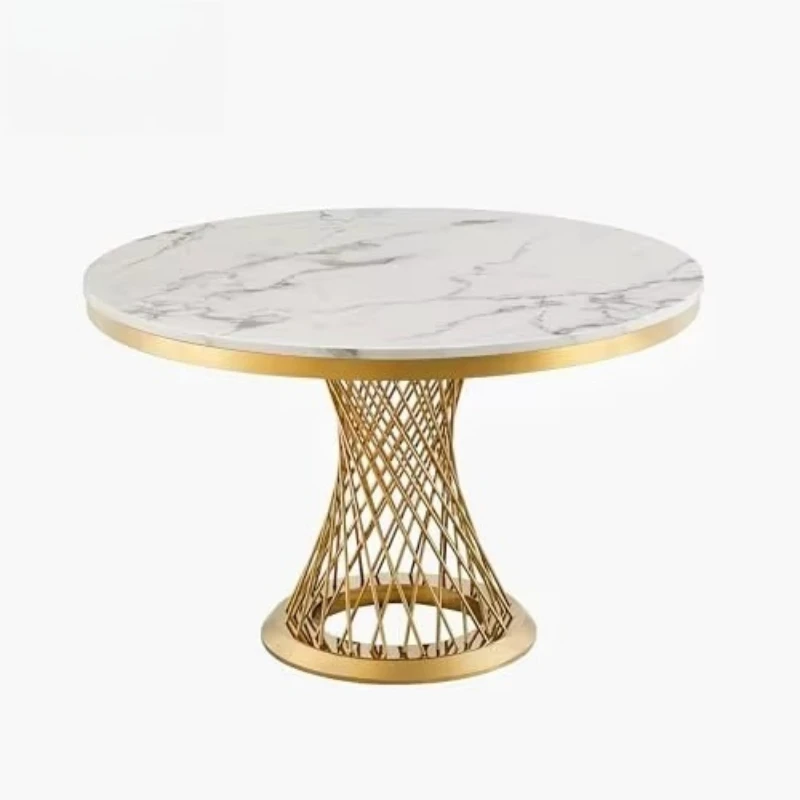 Luxury gold stainless steel modern design with tempered glass top, ideal for weddings, catering and hospitality events
