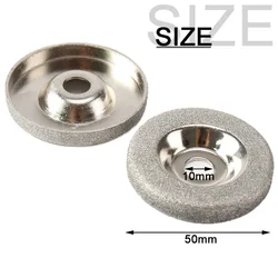 Diamond Grinding Wheel Cup Glass Emery Milling Cutter Circle Grinder Stone Sharpener Cutting Wheel Rotary Tool 150 180 320 Grit