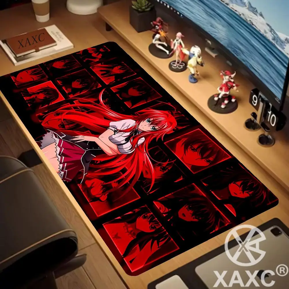 Hot Cool Anime H-High School DxD Mauspad, großes Gaming-Mauspad mit genähten Kanten, verdickte Schreibtischunterlage, PC XAXC 900 x 400 mm