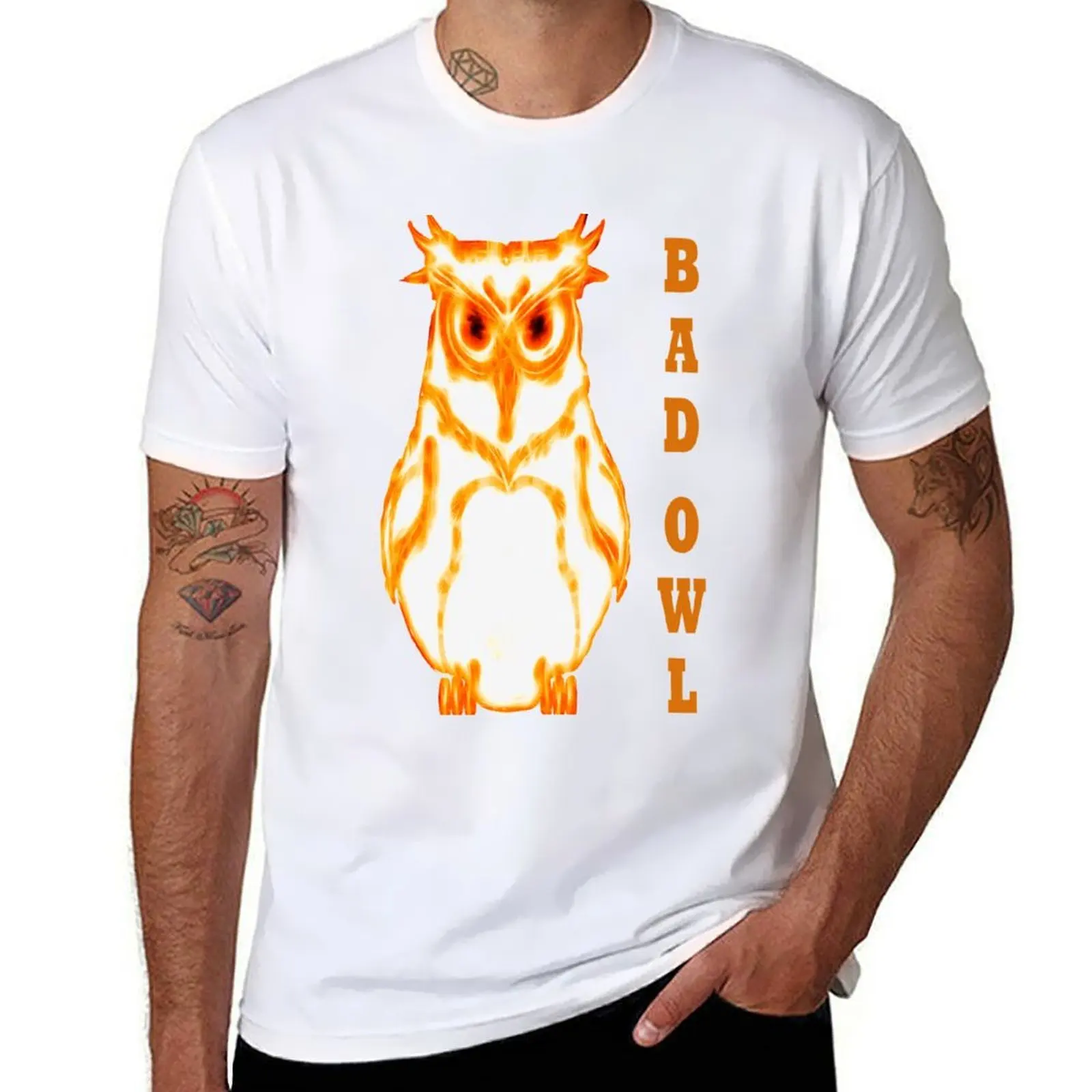 

bad owl T-Shirt man t shirt heavy cotton t shirt for man 100 percent cotton T-Shirt