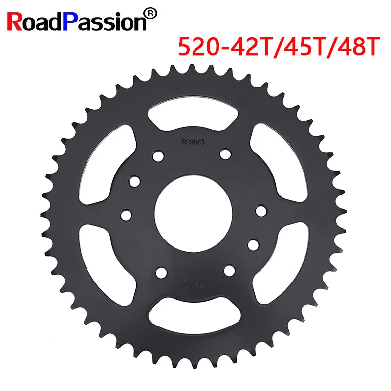 Motorcycle Accessories 42T 45T 48T Sprocket 520 Chain Gear For Road 125 200 ABS RC 390 Adventure R 401 Svartpilen Vitpilen