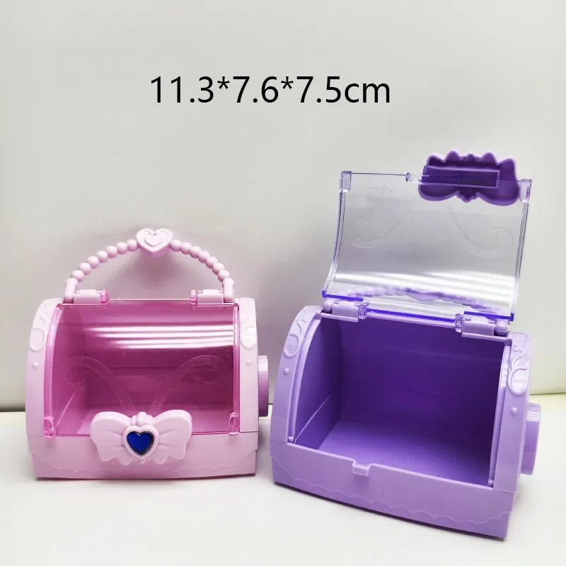 Portable Handled Storage Box Multipurpose Jewelry Goods Toys Gadget Container Holder Gifts for Girls Maiden Heart Style