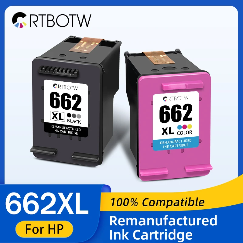 

Replacement For HP 662 XL HP662 662XL Ink Cartridge Compatible Deskjet 1015 1515 2515 2545 2645 3545 4510 4515 4516 4518 Printer