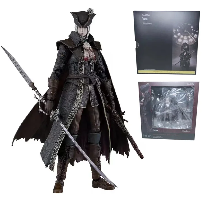 100% В наличии Оригинальная фигурка Figma 536 DX Bloodborne старые охотники, модель аниме-фигурок леди Марии астральной Заводной башни