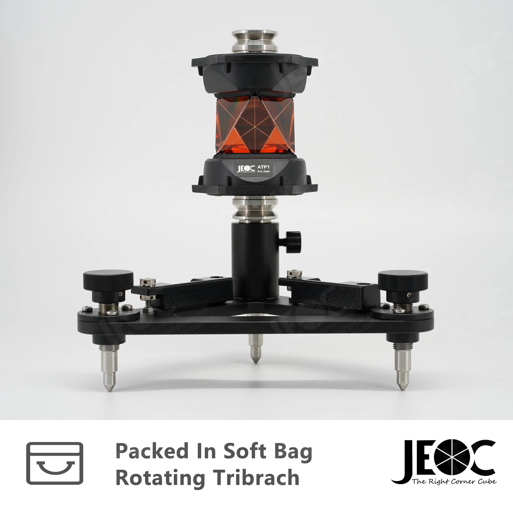 JEOC ATP1C + Tribrach,360 Degree Prism  for Japanese Total-station, Remodeled For Leica Total Station