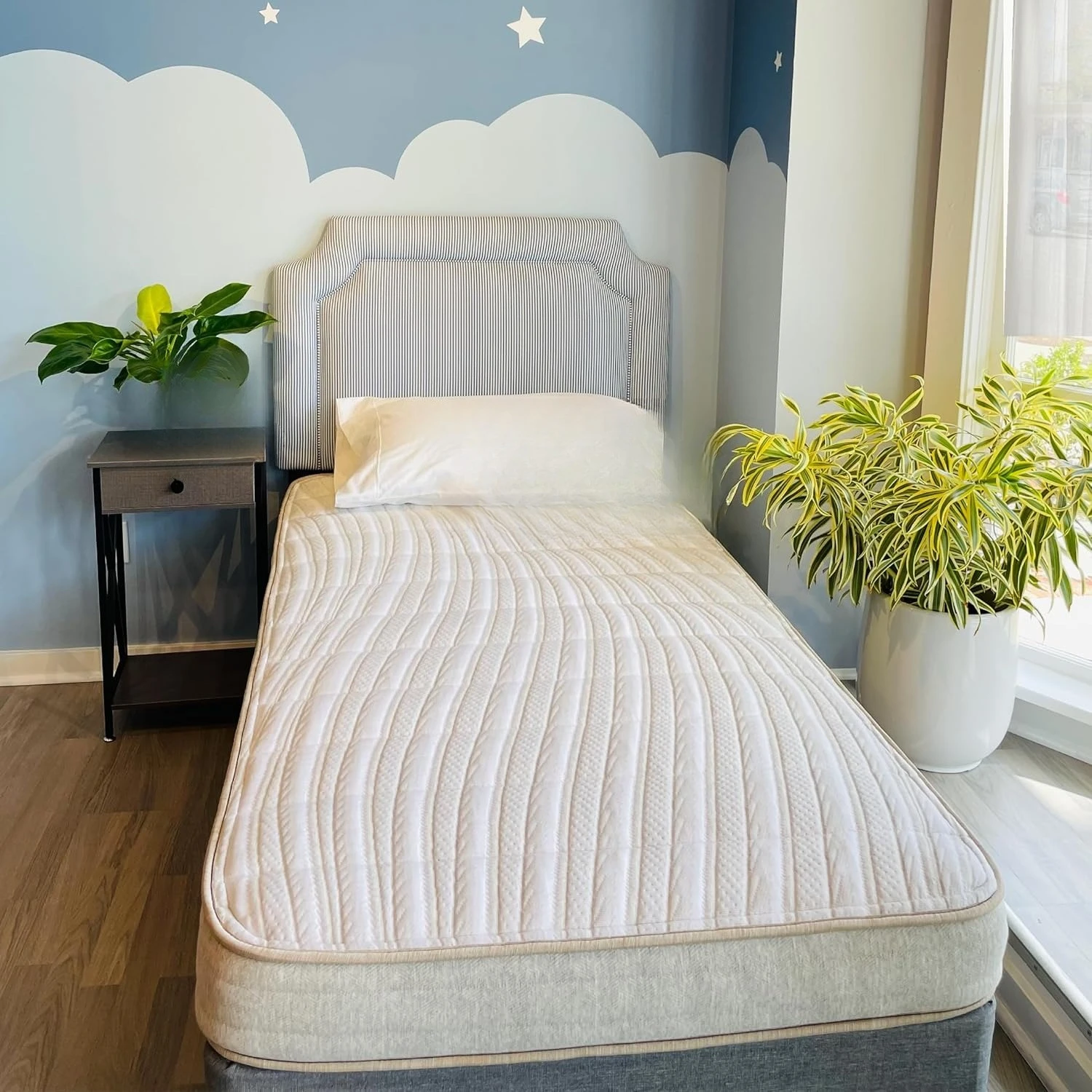 

Матрас Ethical Mattress CO 6 дюймов для детей, без токсинов, изготовлен в США из органического хлопка, шерсти, латекса и с карманными пружинами, на заказ