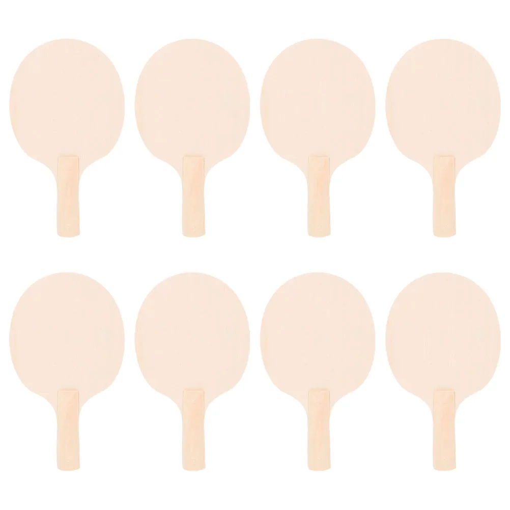 

DIY Table Tennis Racket Blanks Wooden Paddle Unfinished Bat Blank for Painting Sturdy Lightweight Suitable Practice Matches