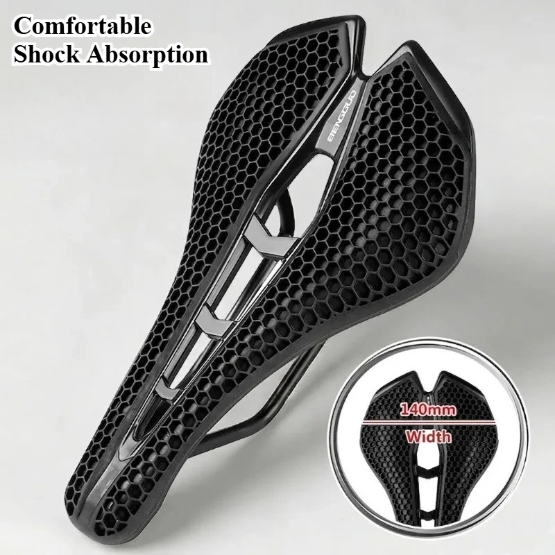 

3D-седло для велосипеда с сотовой структурой, дышащее, амортизирующее, комфортное для шоссейных и горных велосипедов, аксессуары для велосипедов