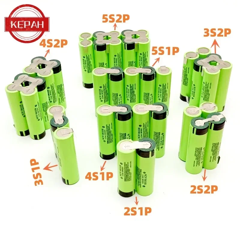 Rechargeable Li-lon battery electric screwdriver, electric drill 2S2P 3S1P3S2P 4S1P 5S1P 5S2P 3400mAh~6800mAh 18650 7.4V~25.2V