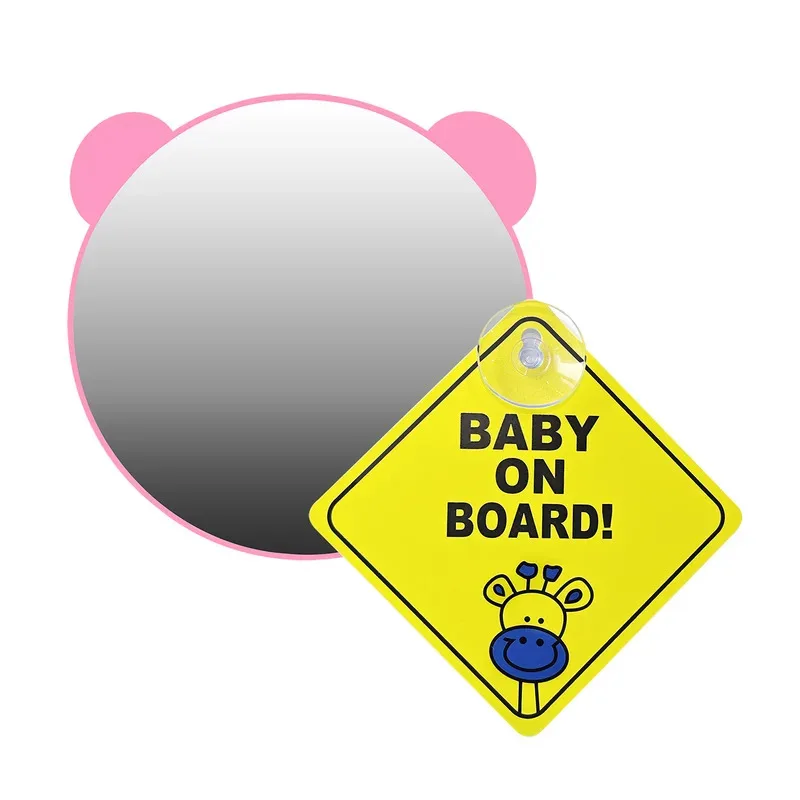 Baby Car Mirror for Rear Facing Infant with Wide Crystal Clear View, Shatterproof, Adjustable, Crash Tested Car Rearview Mirror