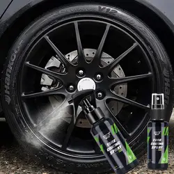 Tire Shine Coating Spray Kit for Deep Black Tires Coating Quality Car Care Supplies Protect Against Cracking Fading for Tire