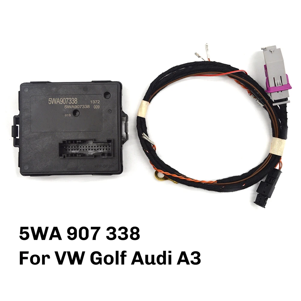 5WA 907 338 5WA907338 AFS Active Steering Control Unit Headlight Follower Module With Wiring Harness For VW Golf  A3