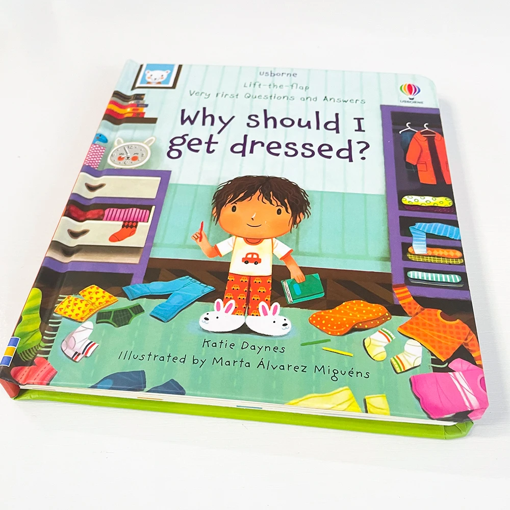 Usborne Lift The Flap أولًا جدًا أسئلة وأجوبة لماذا يجب أن أصلح كتابًا مصورًا باللغة الإنجليزية لكتب لوحة قراءة الطفل #2
