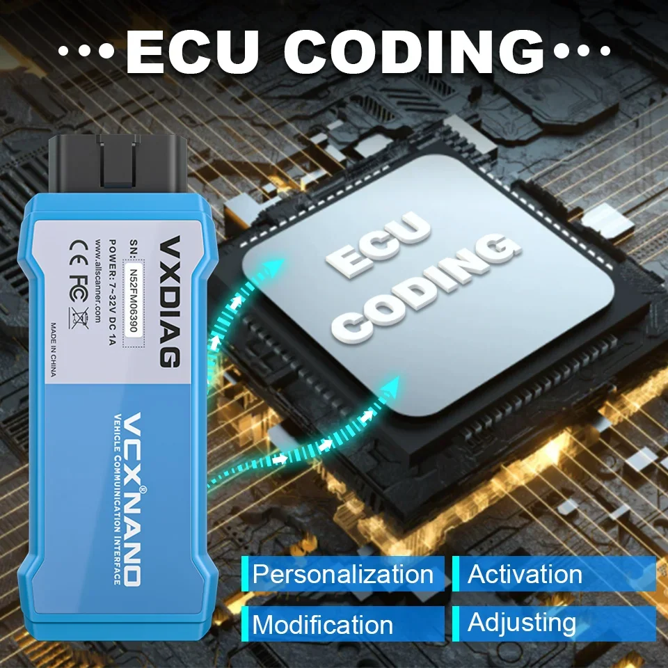 VXDIAG VCX NANO for Toyota TIS for Lexus VCI J2534 ECU Programming Coding Car Diagnostic Tool NX400 OBD2 Scanner Code Reader view 3
