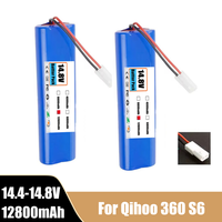 New Original 14.4V 9800mAh Upgraded high quality Battery Pack Used for The Qihoo 360 S6 Robot Vacuum Cleaner of Components