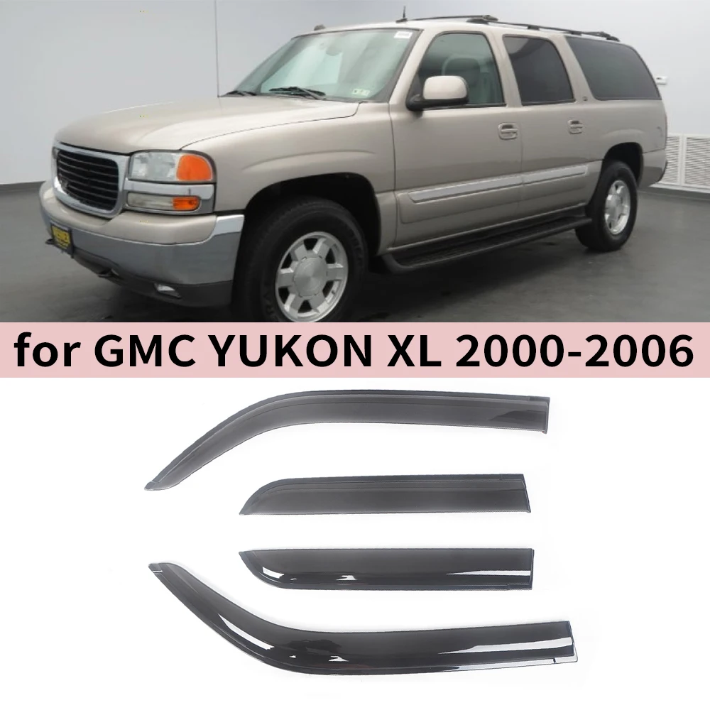 

Window Visor for GMC Yukon XL 2000 2001 2002 2003 2004 2005 2006 Wind Deflectors Rain Guards Door Visor Vent Shades Ventvisor
