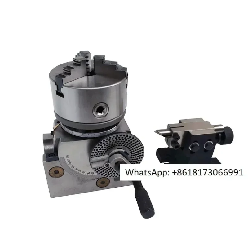 Semi universal indexing head BS-0 125mm, milling machine indexing head with 3-jaw chuck