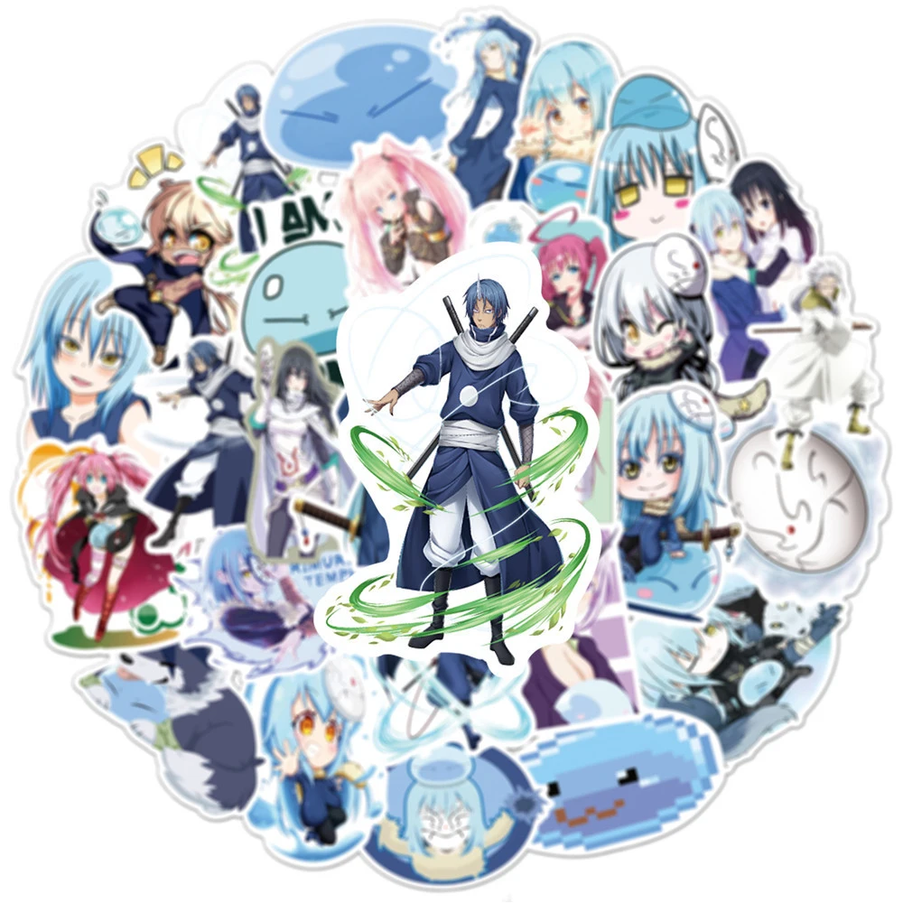 10/30/50pcs That Time I Got Reincarnated As a Slime Stickers Rimuru Tempest Anime Sticker Shion Shuna Shizue Izawa Cartoon Decal