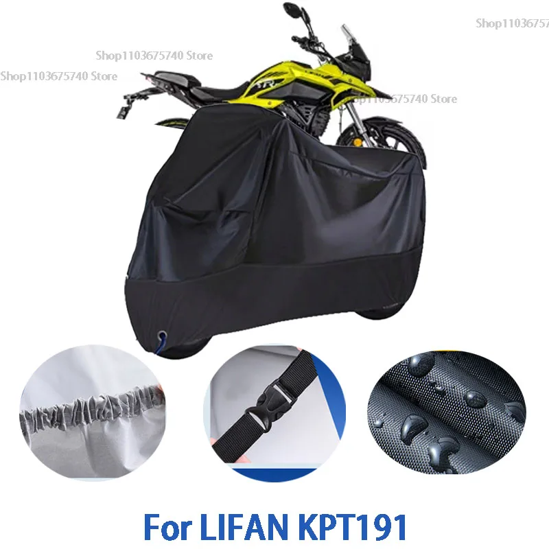 

Motorcycle Full Covers For LIFAN KPT191 Car Outdoors Sun Protection Dust No Ear Thickened Oxford Clothcover Accessories