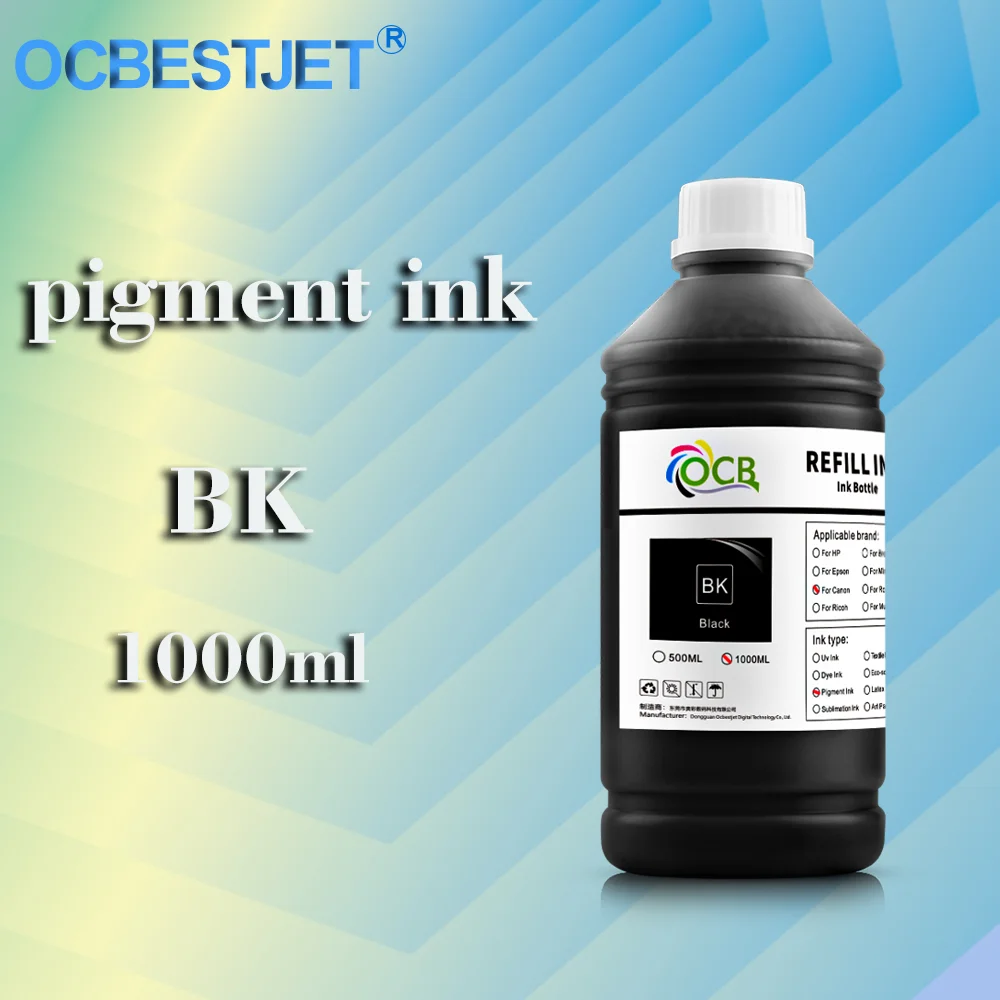 1000ML Pigment Ink For Canon PFI 120 320 307 707 Refill For TM-200 TM200 TM-205 TM-300 TM-305 TM300 iPF 830 840 850 Printer